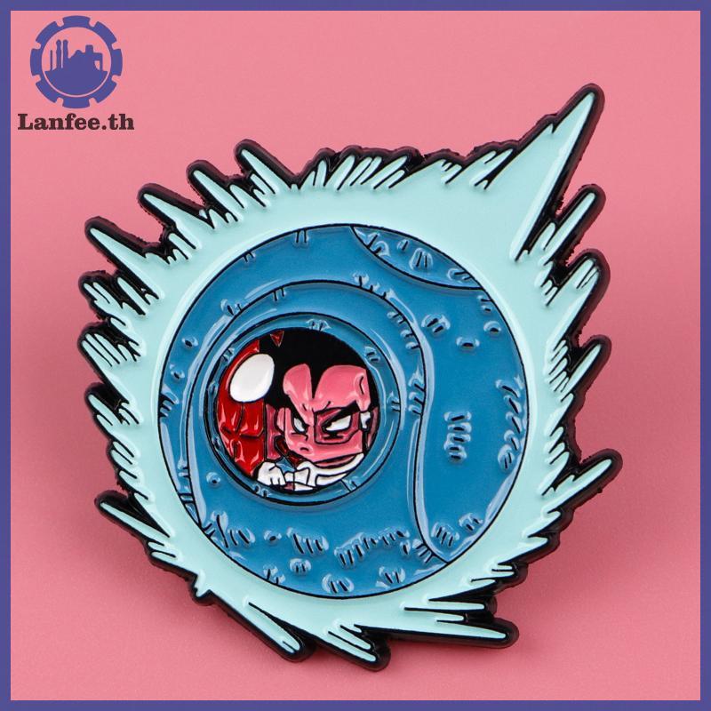 NFE Ani-Roshi ป้ายเคลือบ ป้ายอนิเมะสำหรับกระเป๋าเป้ผู้หญิง เข็มกลัด อุปกรณ์คอสเพลย์และของสะสม