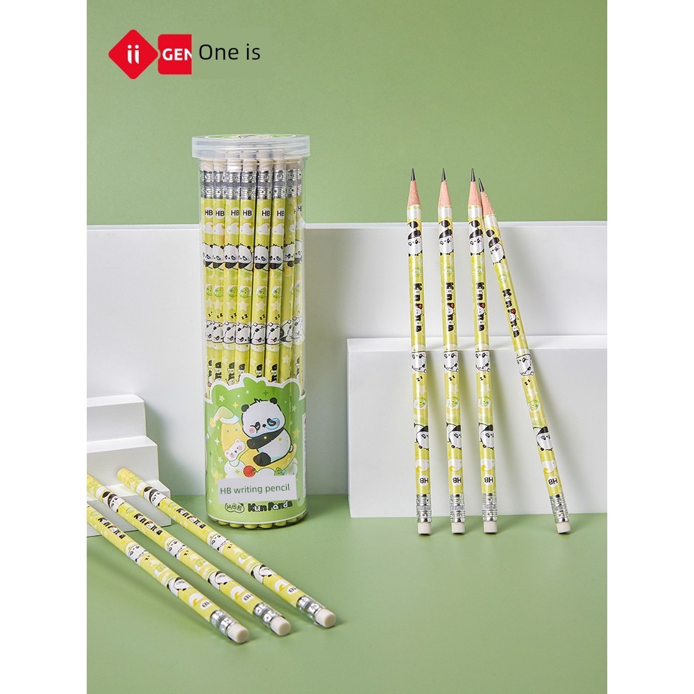 ของแจกเด็ก pencil case IiGEN เครื่องเขียนนักเรียน Yizheng Akun Xiong HB ดินสอเขียนนักเรียนชั้นประถมศ