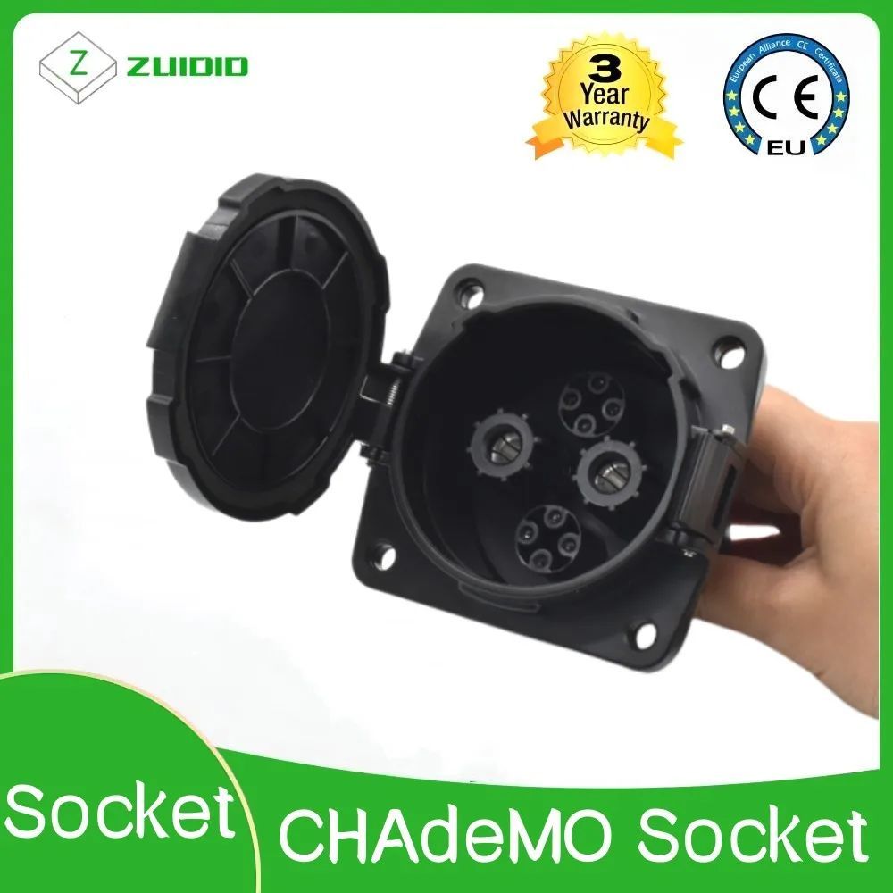 EV DC charger connector evse ชาร์จ ccs combo สาย 125A/150A/200A 600V DC CHAdeMo ช่องเสียบเข้า