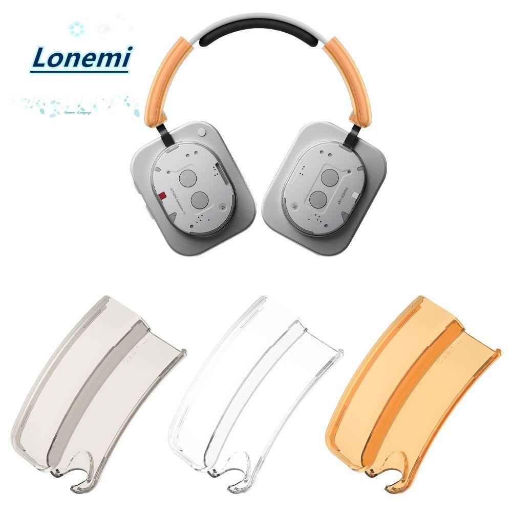 LONEMI 1 คู่แถบคาดศีรษะ, เปลี่ยนแถบคาดศีรษะโปร่งใสป้องกัน, กันกระแทกพลาสติกตกแต่ง Hard Shell สําหรับ Nothing Headphone(1) หูฟังอุปกรณ์เสริม