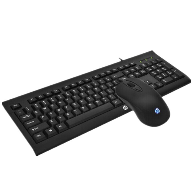 เหมาะสําหรับ HP/KM100 คีย์บอร์ดเมาส์แบบมีสายชุด USB เดสก์ท็อปคอมพิวเตอร์แล็ปท็อปสํานักงานธุรกิจ Home