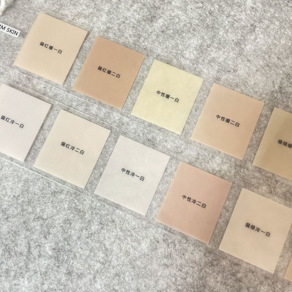 New Product#Color Diagnosis Skin Color Chart Skin Tone Cool Warm Test Human Color Skin Color Chart F