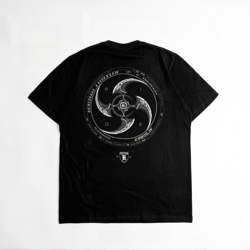 Kremlin Ironhorse Series เสื้อยืดสีดํา - Spin + เสื้อยืด