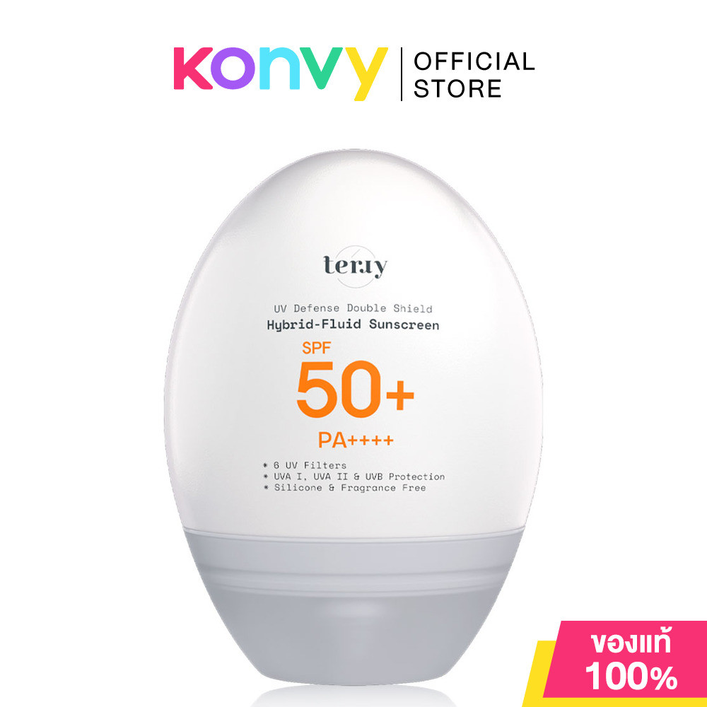 Terry UV Defense Double Shield Hybrid-Fluid Sunscreen SPF50+ PA++++ 30ml กันแดดแรปผิว เทอร์รี่ สูตรก