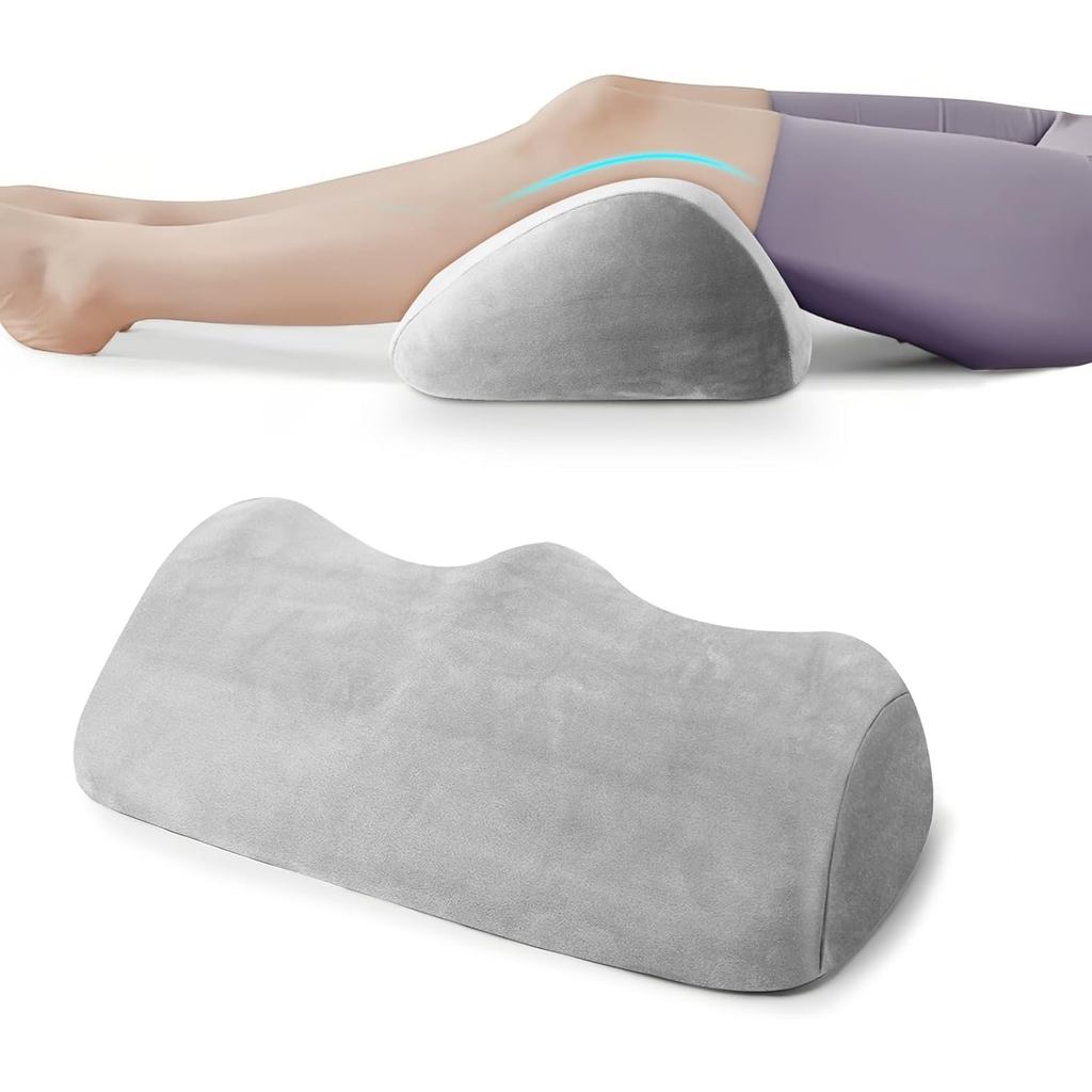 Ergonomics Knee Pillow for Sleeping, Small Vein Cushion, Leg Raise Pillow, Memory Foam Positioning P