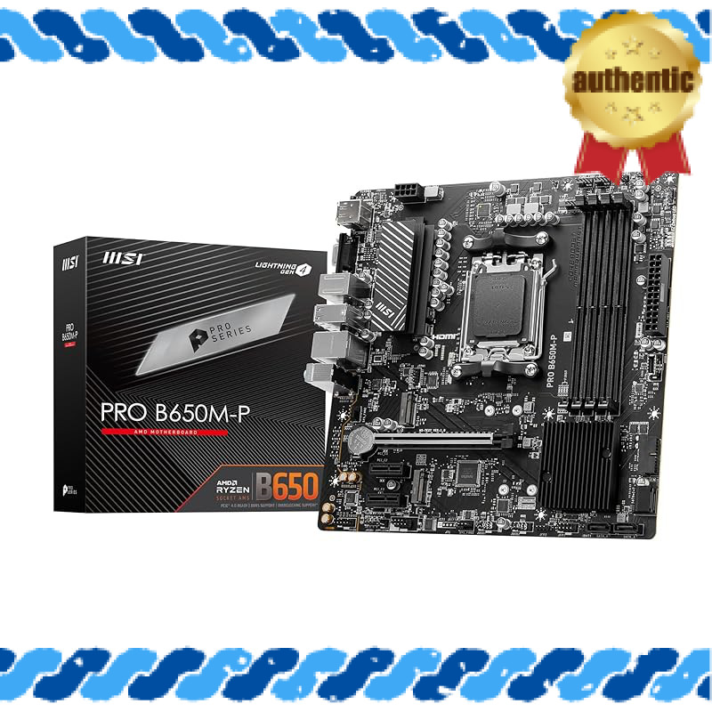 MSI Motherboard PRO B650M-P AMD [B650 Equipped] [Amazon Exclusive Model] ATX DDR5-7200 (OC) Compatib