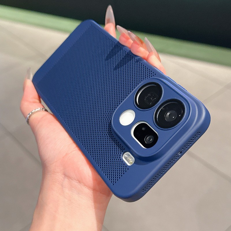 Fo OPPO ค้นหา X9 Pro การกระจายความร้อนเคสโทรศัพท์แบบแข็งสําหรับ OPPO ค้นหา X 9 FindX9pro Cooling รังผึ้งตาข่าย PC ฝาครอบกรณี Shell