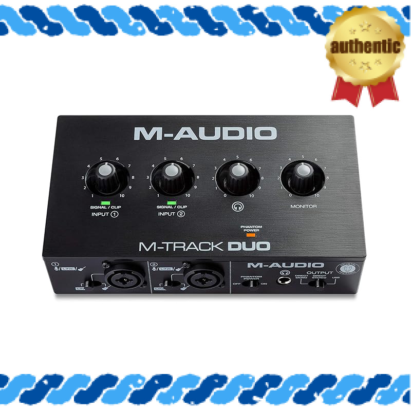 M-Audio USB Audio Interface with Music Production Software, Mac and Windows Compatible, DTM DAW, Low