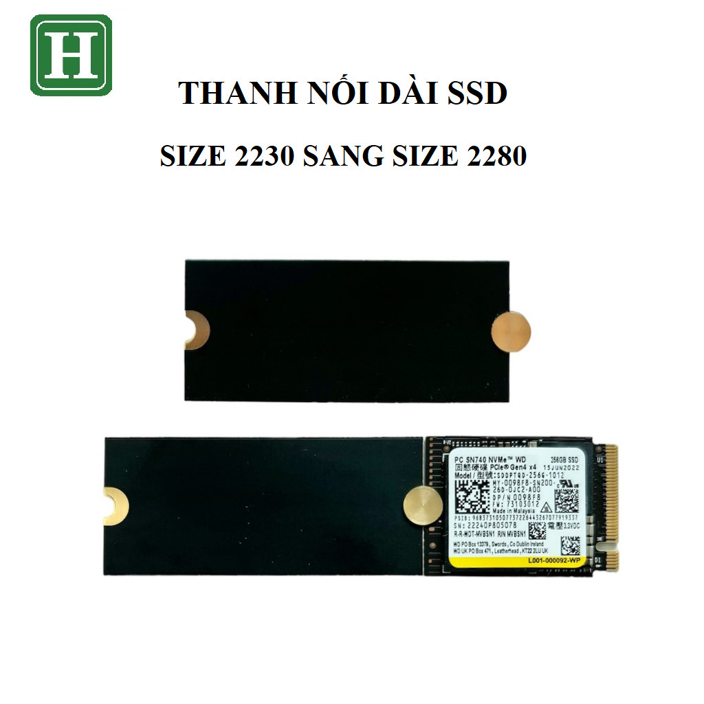 แถบต่อขยาย SSD แปลง M2 SSD ขนาด 2230 ถึง 2280