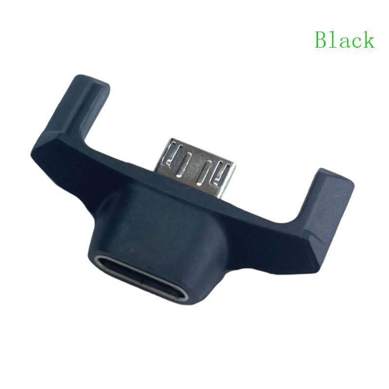 ไมโครความเข้ากันได้สีดําถึงอะแดปเตอร์ทดแทน Type C สําหรับเมาส์สําหรับเล่นเกม GPRO GProX Superlight