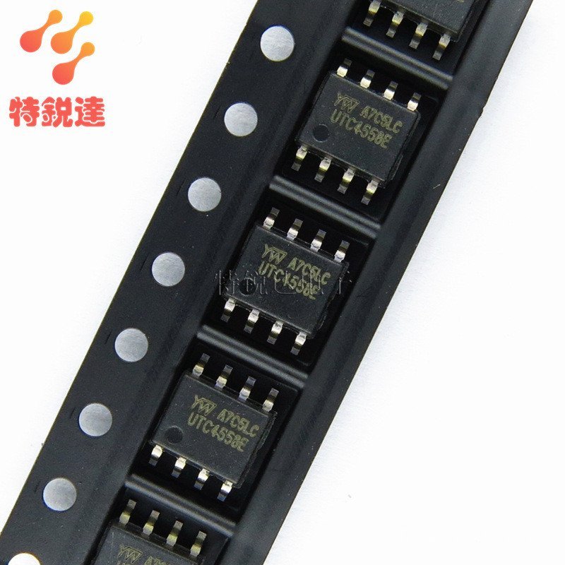 UTC4558 SOP-8 UTC/Youwang 4558 SMD ไอซีชิปแอมพลิฟายเออร์แบบคู่ UTC4558E