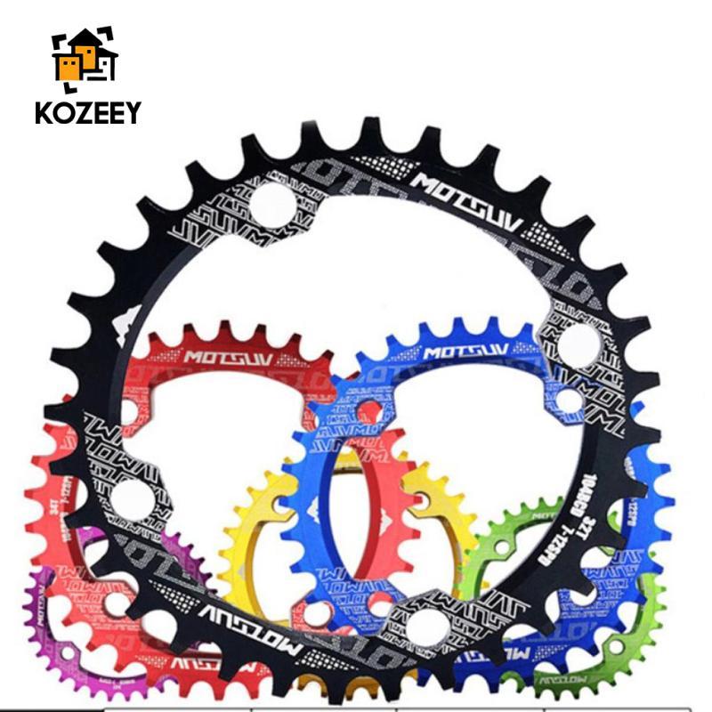 [KOZEEY] 32T 34T 36T 38T จักรยานแหวนโซ่ล้อ 104 BCD Chainwheel Sprockets สําหรับแคบกว้างความเร็วเดียวจักรยาน