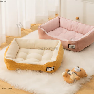 ที่นอนน้องแมว ที่นอนสัตว์เลี้ยง เบาะนอน นุ่ม หนา น่ารัก พาสเทล กันลื่น พร้อมส่ง มีขอบกันตก BEDA
