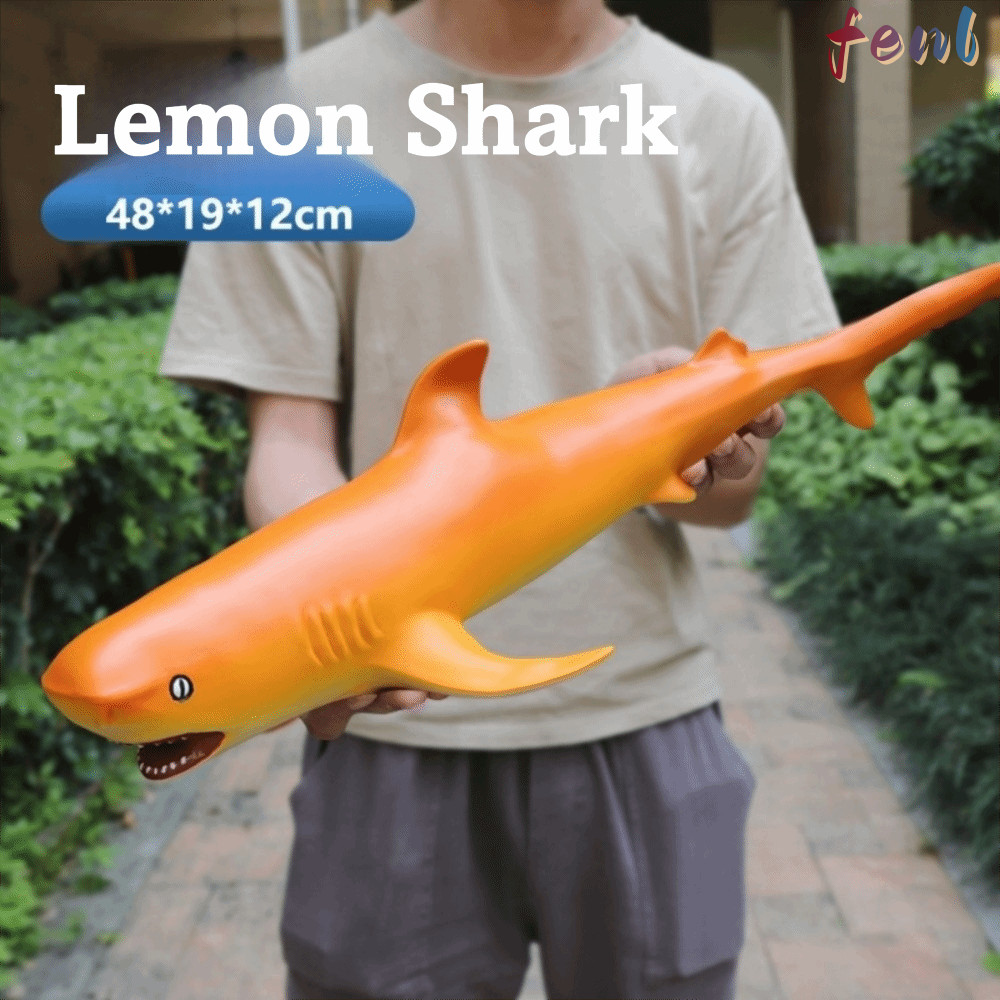 FENL Ocean สัตว์ตัวเลขการกระทํา, PVC ขนาดใหญ่ Sealife Shark, Action Figures ยางนุ่มที่เต็มไปด้วยจําลอง Megalodon ตุ๊กตาสัตว์ทะเลจําลอง