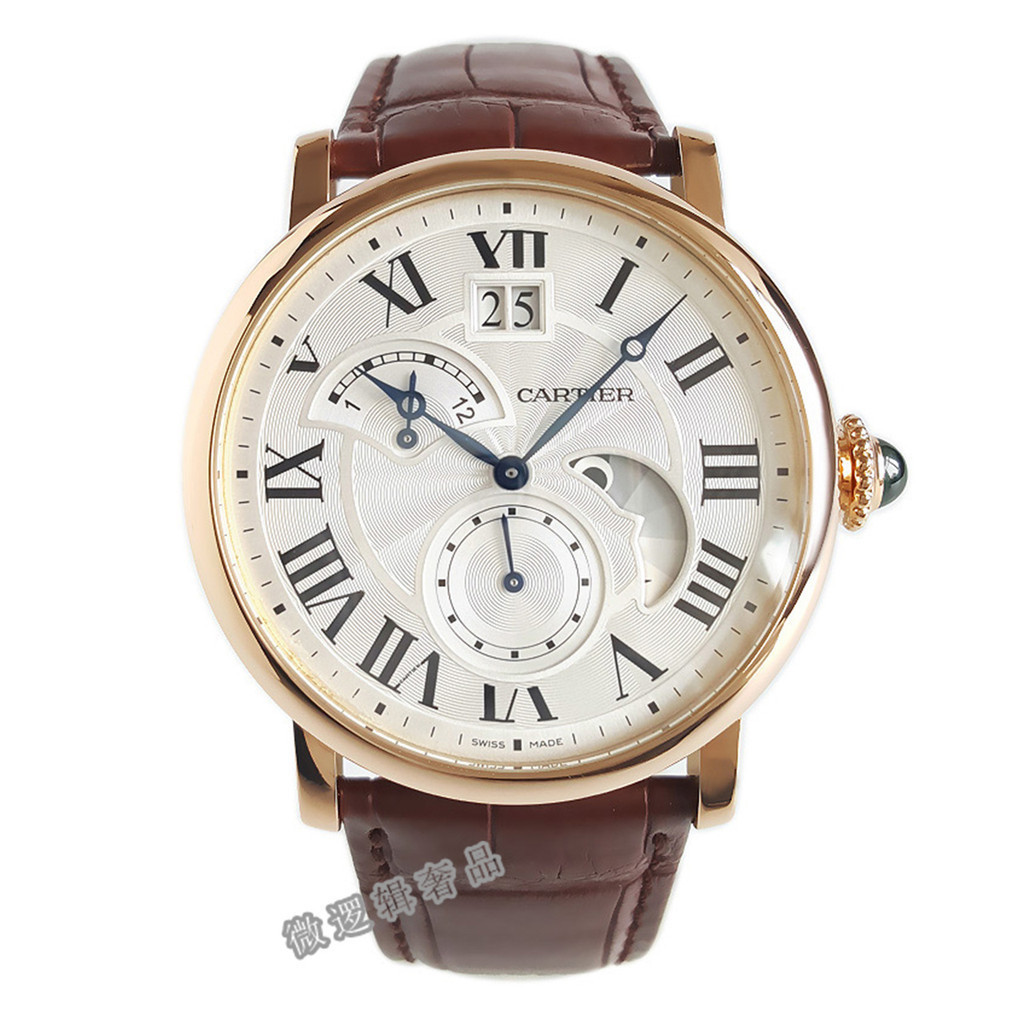 Cartier Cartier ROTONDE Series Rose Gold Automatic Mechanical Watch นาฬิกาผู้ชาย W1556240