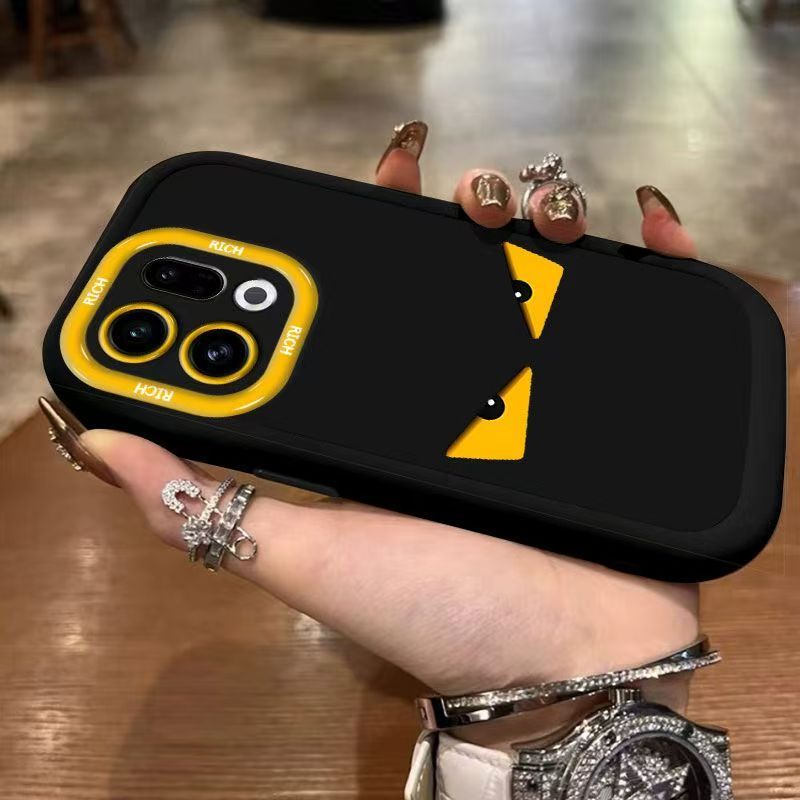 สําหรับ OPPO Find X9 X8 กรณี OPPO Find X9 X8 Pro Monster Eye เคสโทรศัพท์ Anti Drop รวมทุกอย่างซิลิโคน Fine Hole พัฟนุ่ม