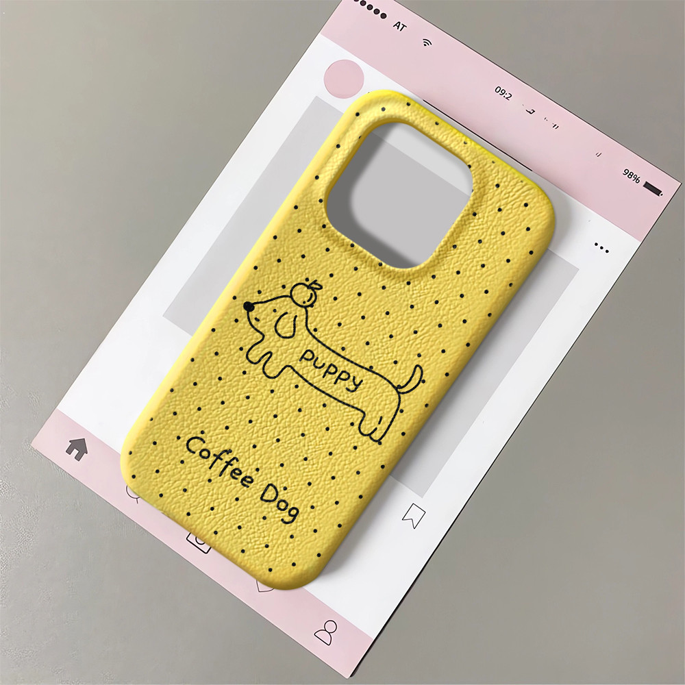 HPเคสโทรศัพท์สําหรับiPhone 16 11 12 13 14 15 Pro Xs XR 14 plus Pro Max 7 8 6 7+ 8+ 6+ Xs Maxกาแฟสุนั