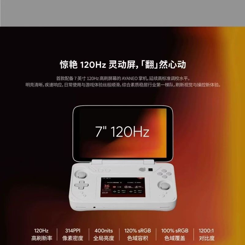 Zhuzhou มอบบริษัทพาณิชย์สองจุด, จํากัด AYANEO FLIP KB Keyboard/DS Dual-Screen 7840U คอนโซลเกมพกพามือ