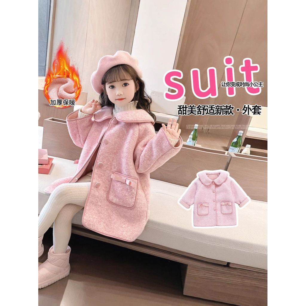 เสื้อหนาวทำจากผ้าขนสัตว์สำหรับฤดูใบไม้ร่วง ออกแบบใหม่ในสไตล์ตะวันตก เหมาะสำหรับสาวๆ - รูปที่ 2