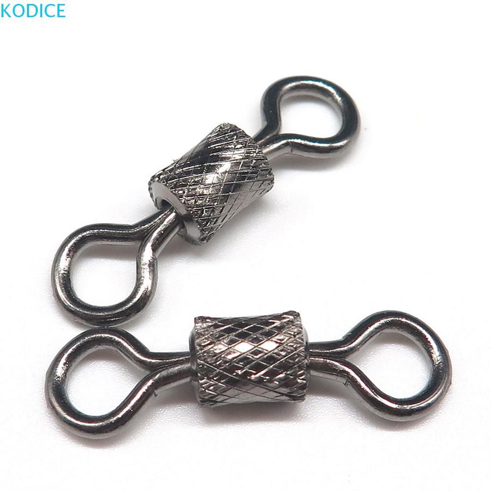 KODICE Snap Swivel สแตนเลส ขนาด #1 - #14 สำหรับการตกปลาระดับความปลอดภัยสูง