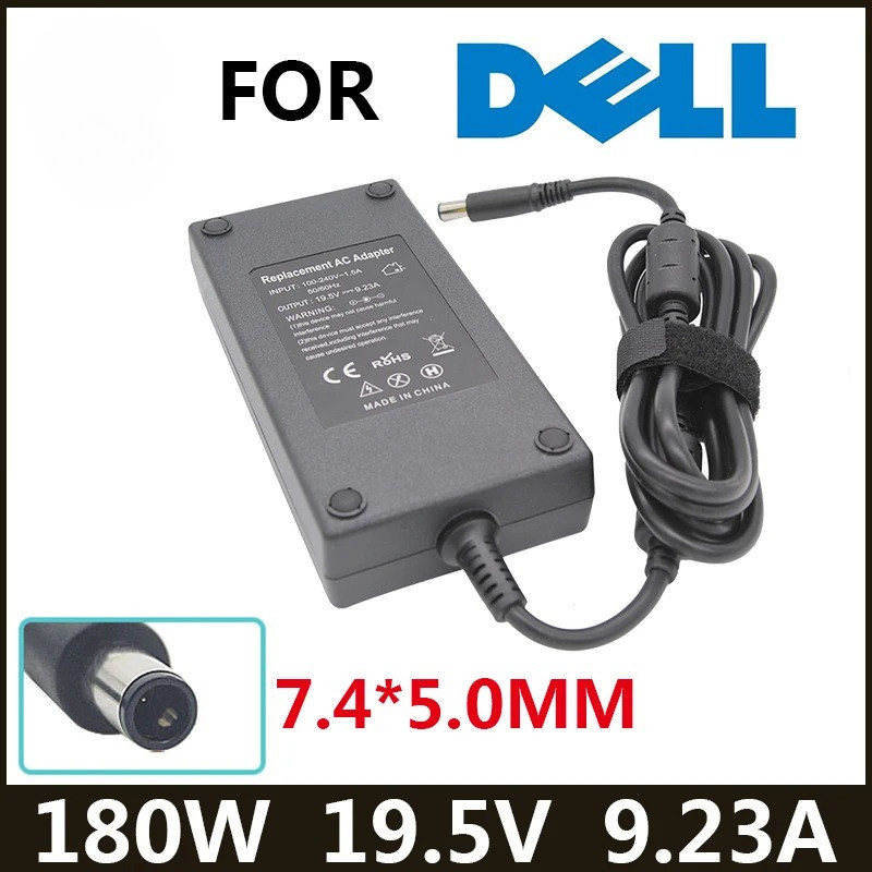 180W 19.5V 9.23A 7.4*5.0 มม.อะแดปเตอร์แล็ปท็อปสําหรับ Dell Precision M4600 M4700 M4800 Alienware 13 