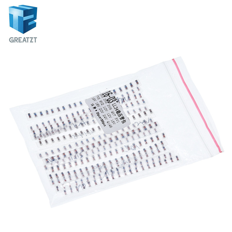 GREATZT LL34 SMD Zener ไดโอดแพคเกจ 1/2W 3v-24v 15 ชนิด *20 ชิ้น = 300 ชิ้น 1N4148 ชุด