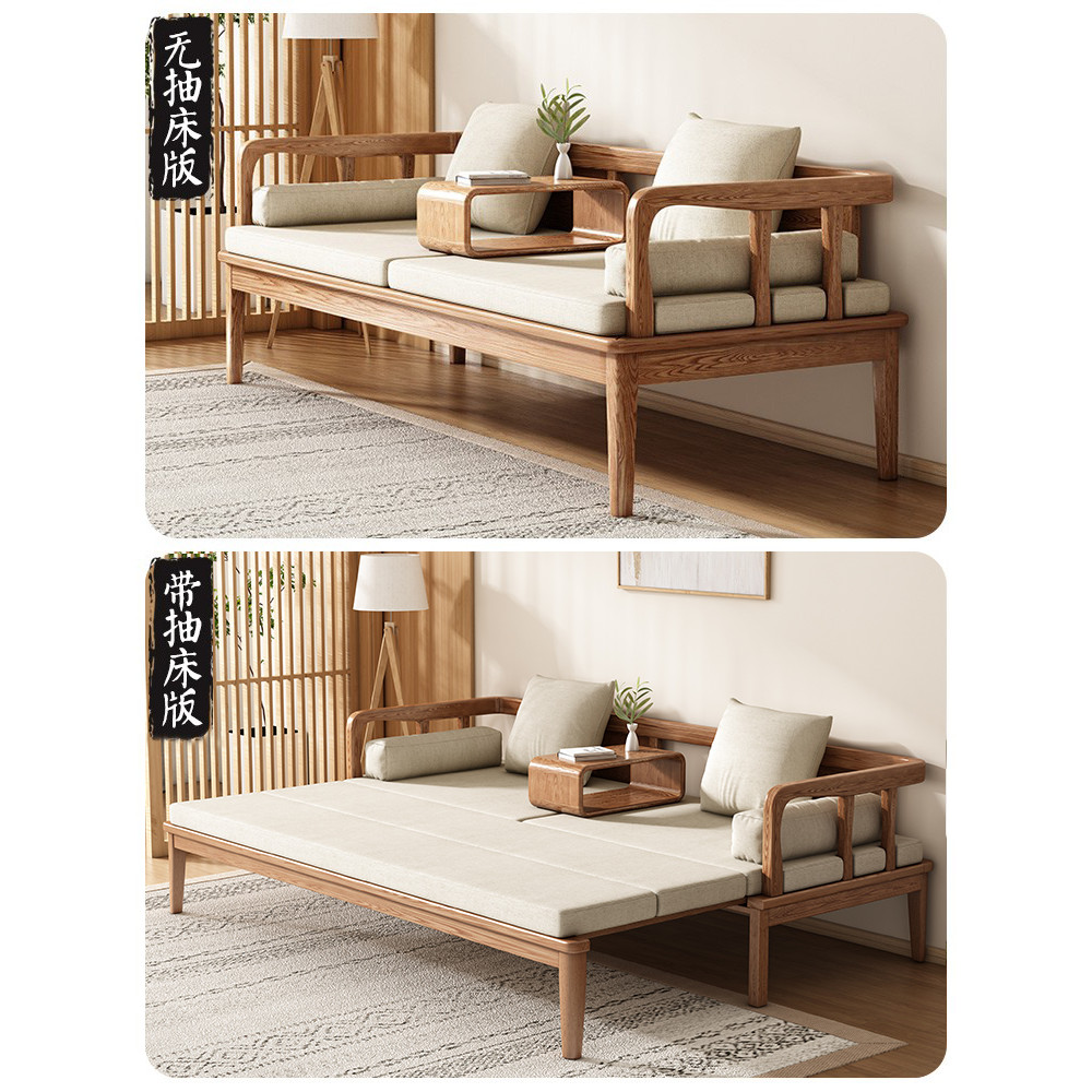 Pull-out Arhat เตียง Telescopic Arhat เตียงโซฟาใหม่จีนพับ Push-Pull เตียงโซฟา Dual-ใช้ Arhat B