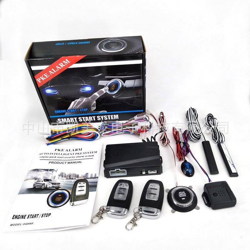 Remote One-Button Start Supply E-Commercial PKE รีโมทคอนโทรล Anti-Theft Alarm SQ888 เริ่มต้น Dart Ea