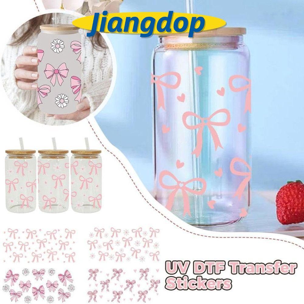 JIANG Wrap Stickers, Smooth UV DTF Transfer Sticker, Diy กันน้ําขวดน้ําสติกเกอร์สําหรับถ้วยแก้ว 16Oz