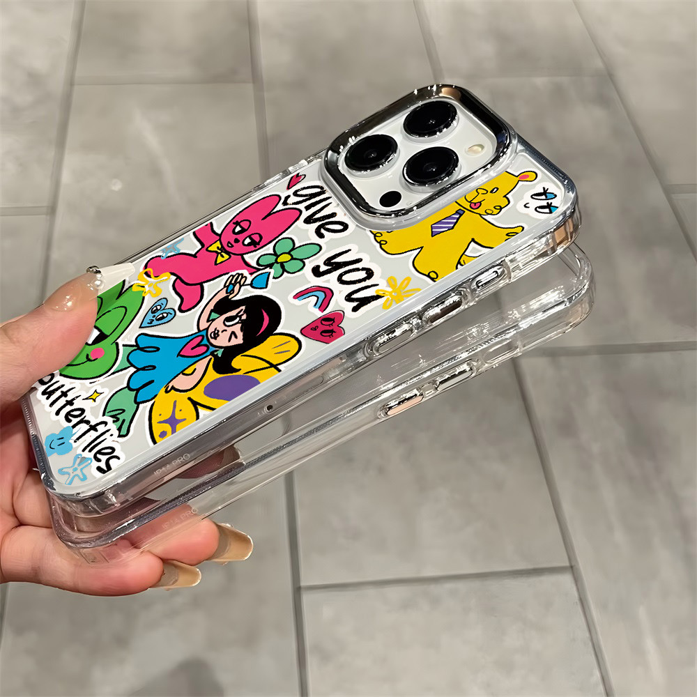 INS สำหรับ Samsung A56 A17 A07 A36 A06 A55 A22 5G A26 A16 A54 A15 A05S S25 Ultra เคสโทรศัพท์มือถือลายการ์ตูนใสกันกระแทก - รูปที่ 6