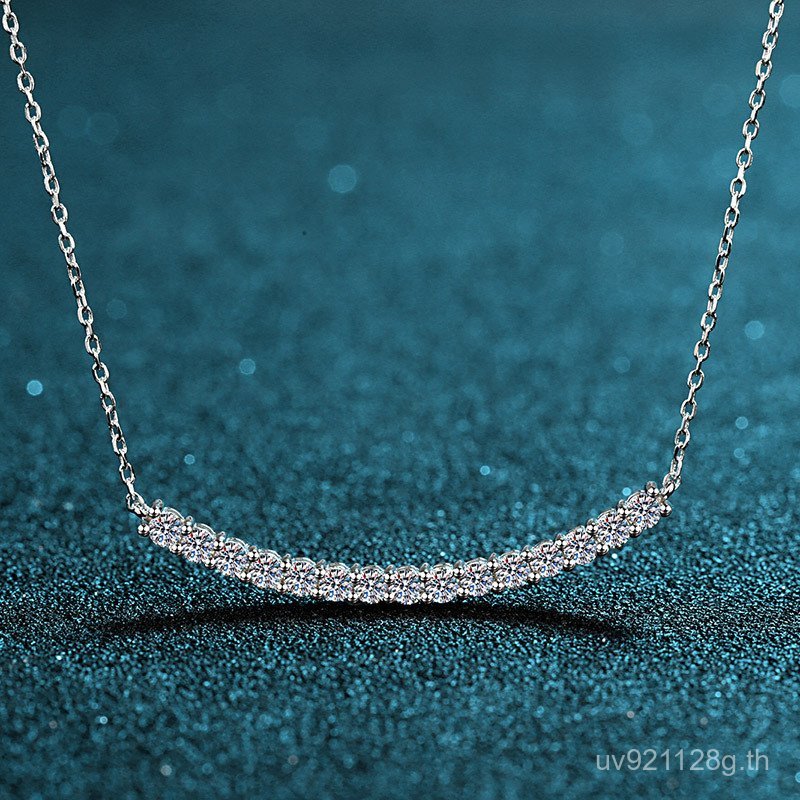 สร้อยคอมัวssonite แบบคลาไวคัล ชุบทองและเงินบรอนซ์ 925 พลาตินัม 950 สไตล์โมเดิร์นสำหรับผู้หญิง N53P