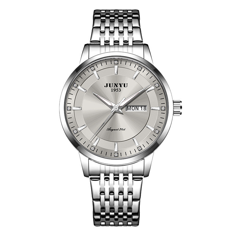 JUNYU 全自动男士สนับสนุน机表 Bitationouspin表 Braidandle เรียบง่ายและหรูหราหรูหราหรูหรา JUNYU อัตโนมัติเต็มร
