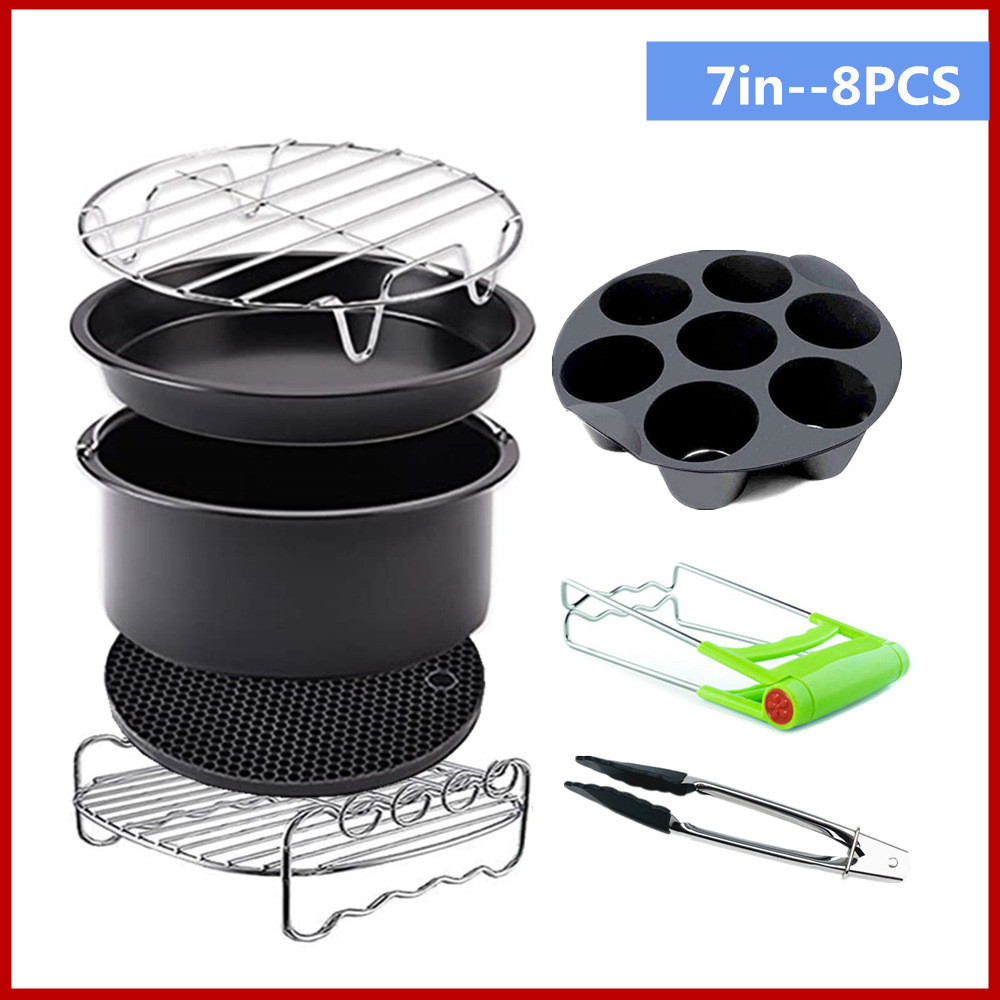 Air Fryer Accessories 7inch Suitable for 3.5QT-5.8QT Square Grill