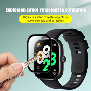 【สาย+ฟิล์ม】สายรัดซิลิโคนสำหรับ Redmi Watch 6 5 Redmi watch 4 Smart Watch เปลี่ยนยางรัด