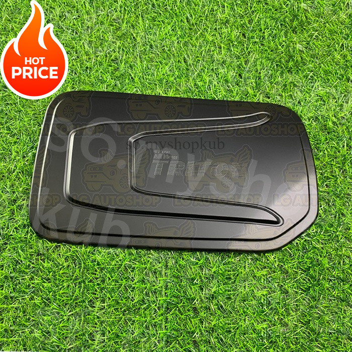 ดครอบฝาถังน้ำมัน Triton 2019 (2 ประตู) SKP สีดำด้าน ดีไซน์เรียบหรู เสริมลุคออฟโรด