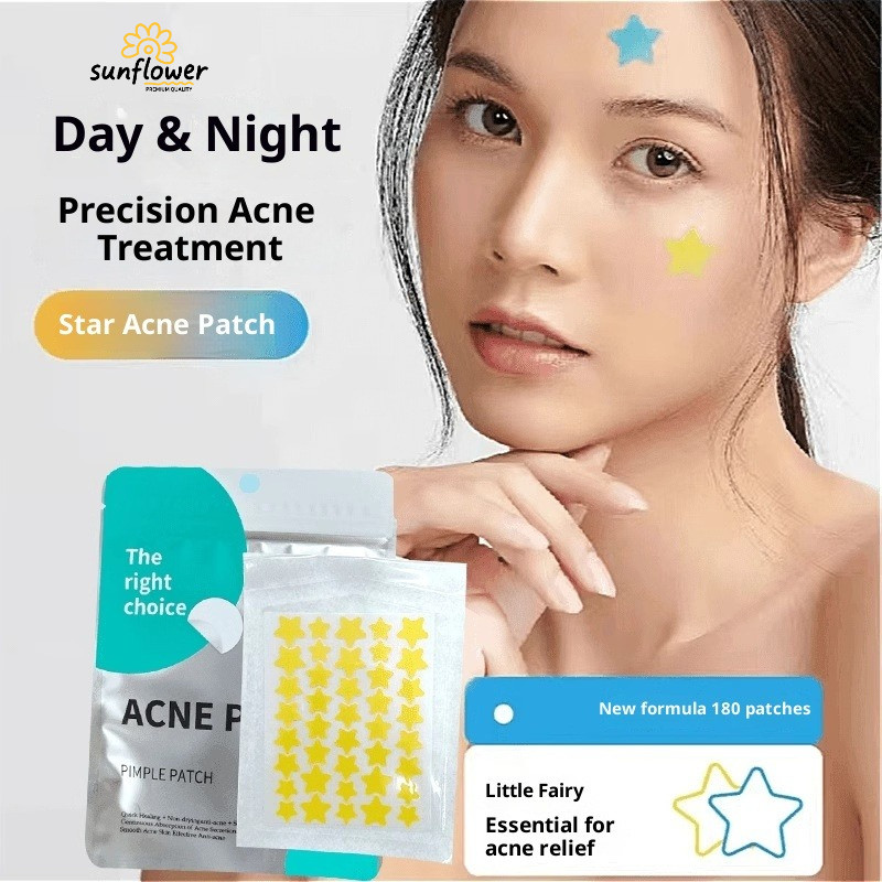 Star Acne Patch สีคอนซีลเลอร์ Patch First Aid คอนซีลเลอร์กันน้ําที่มองไม่เห็นแต่งหน้า Skin Care สองไ