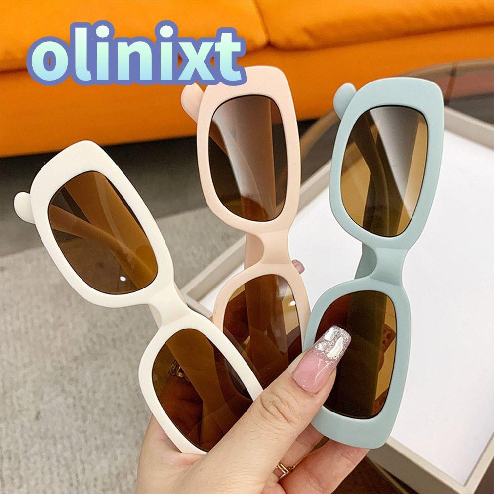 SKONHED Kids Oval Frame Sun Glasses, Outdoor Sun Protection Childrens Square Glasses, Vintage Summer