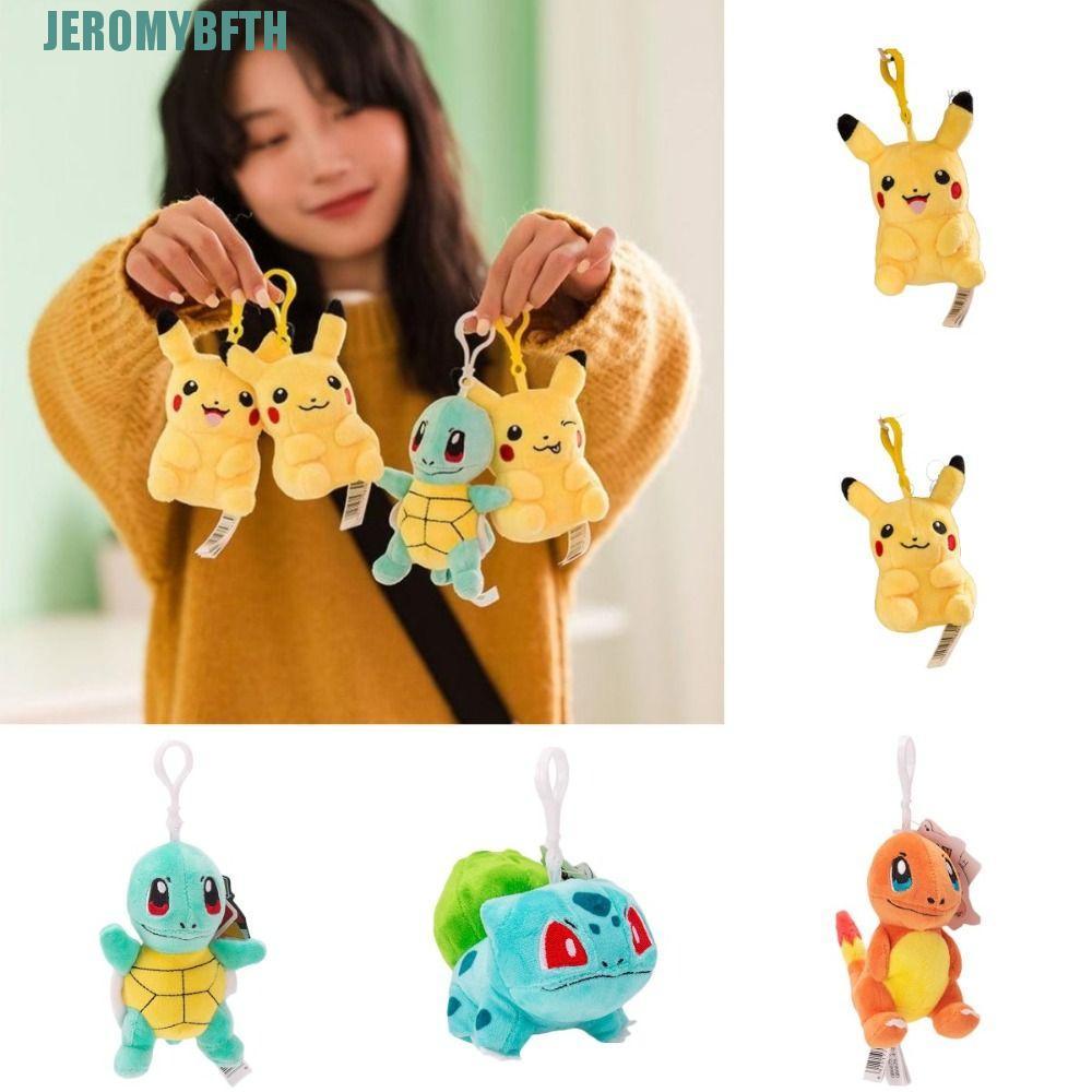 JEROMYBF Pikachu ตุ๊กตาพวงกุญแจ, Action Figure ตุ๊กตาตุ๊กตา Pikachu Action Figure, Pikachu ตุ๊กตาพวง
