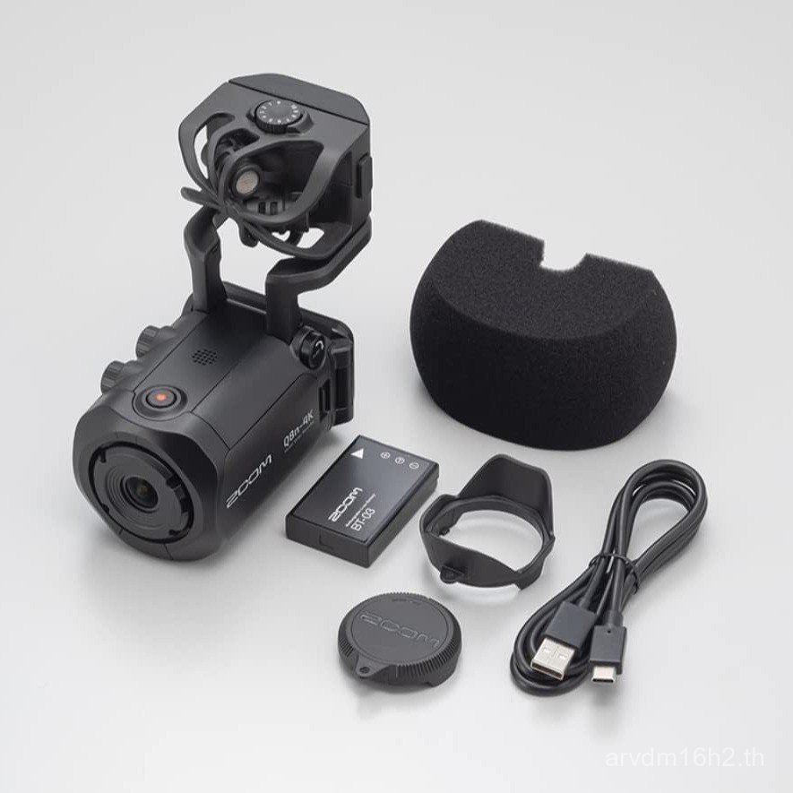 เครื่องบันทึกวิดีโอ Q8n-4K4K ซูมวิดีโอแบบพกพา