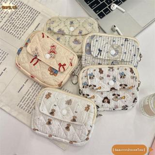 กระเป๋าใส่เหรียญและกุญแจ GORG ลายดอกไม้การ์ตูน พกพาสะดวก และ…