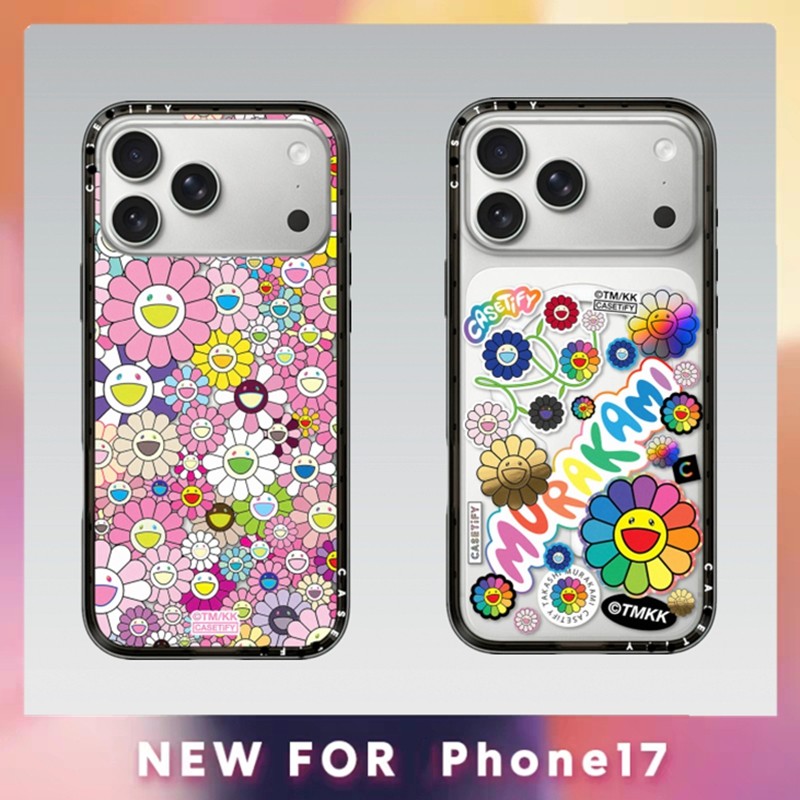 CASETY FLOWERS สติกเกอร์ MANIA กรณีแม่เหล็กสําหรับ iPhone 17 17Pro 16 15 14 13 Plus Pro Max Hard Lite ขนาดกะทัดรัดอะคริลิคปกหลัง