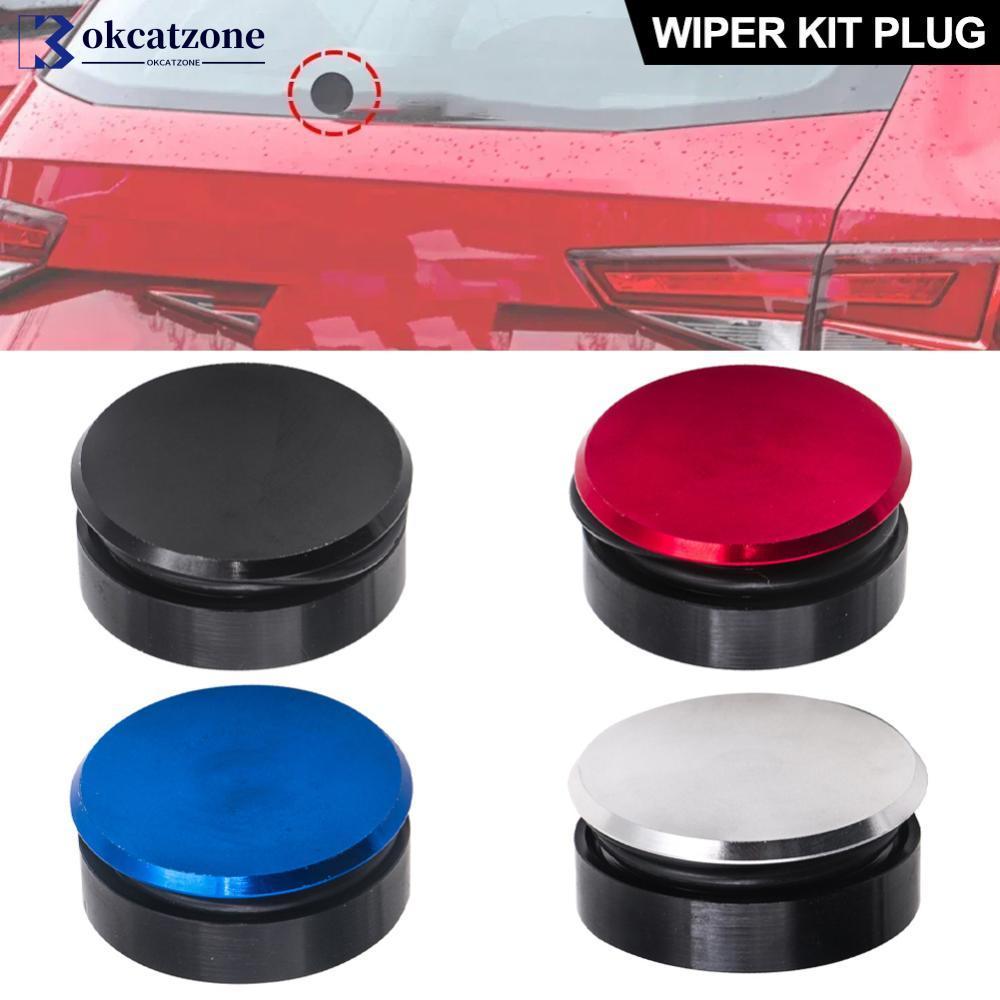 OKCATZONE รถกระจกด้านหลัง Wiper ลบชุดปลั๊กอลูมิเนียมสําหรับ Toyota Mazda Nissan Kia รถอุปกรณ์เสริม P