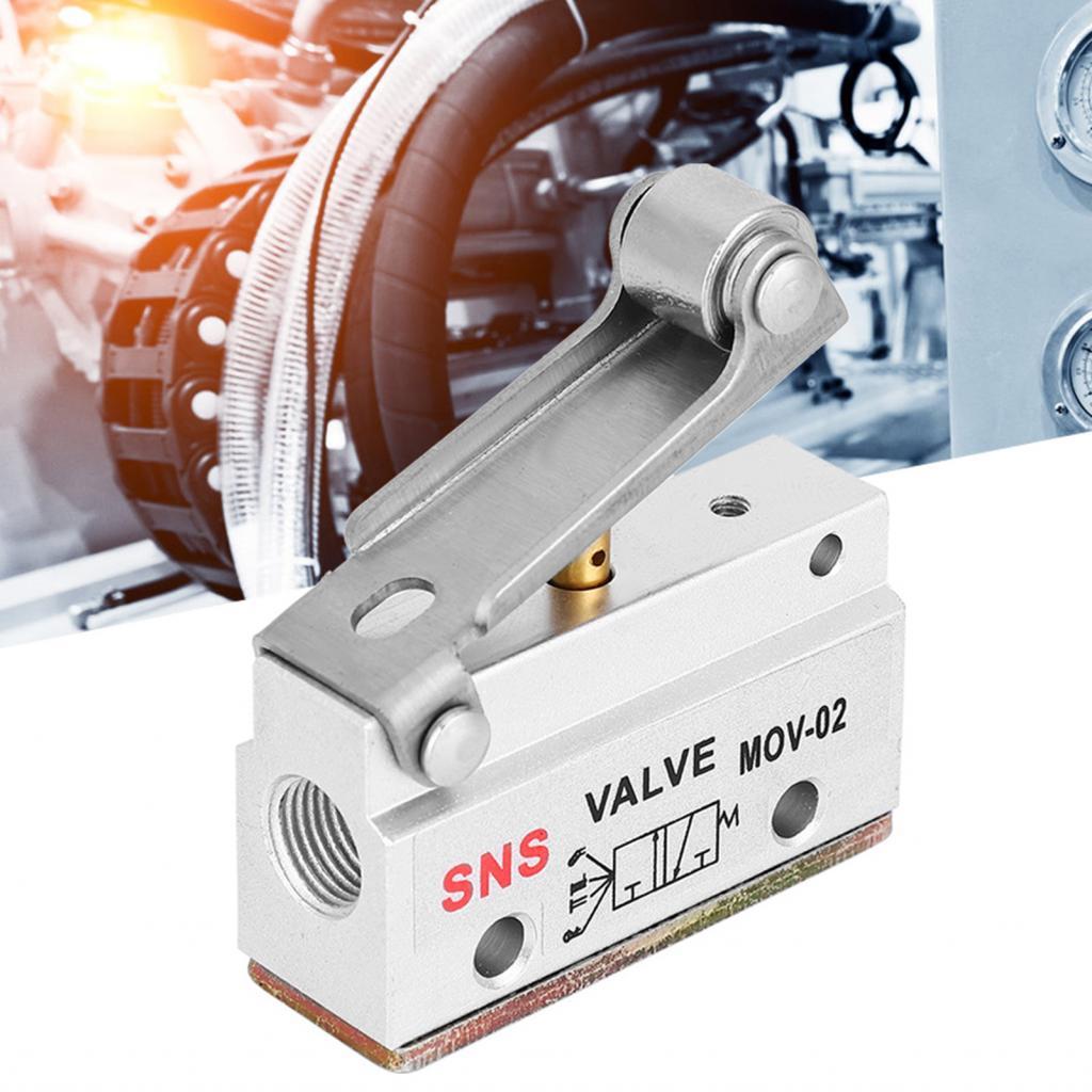 Camerina MOV-02 G1/8 Thread Roller Lever Air วาล์วเครื่องกลนิวแมติก 0-0.8MPa