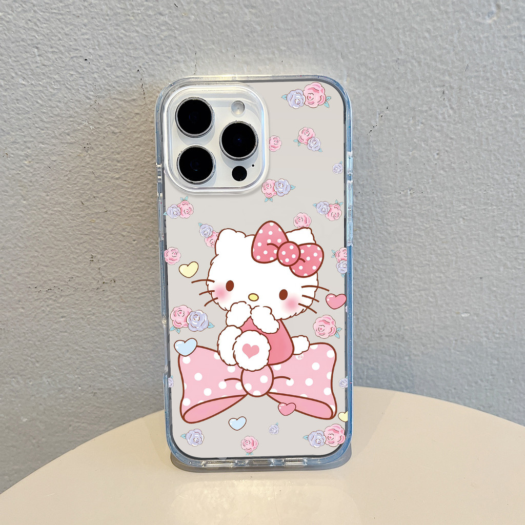 Apple kt Cat ใหม่โปร่งใสคริสตัลน้ําแข็งกรณีเหมาะสําหรับ iPhone16ProMax/16pro/16/ProMax/Pro/ro เคสโทร