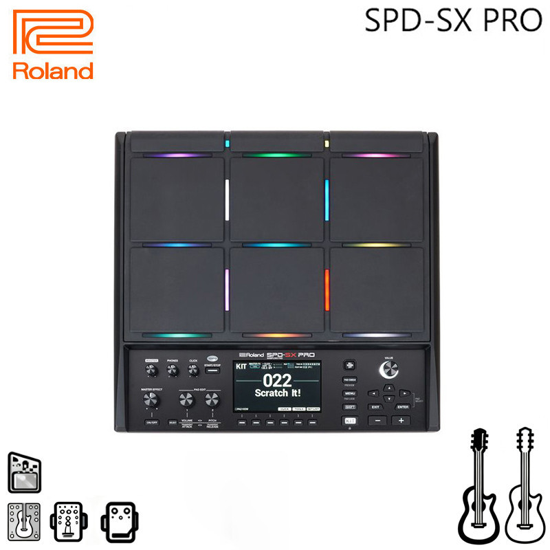 Roland SPD-SX PRO All-in-one Multipad อิเล็กทรอนิกส์ Tambourine Percussion Sampling Pad SPD SX PRO