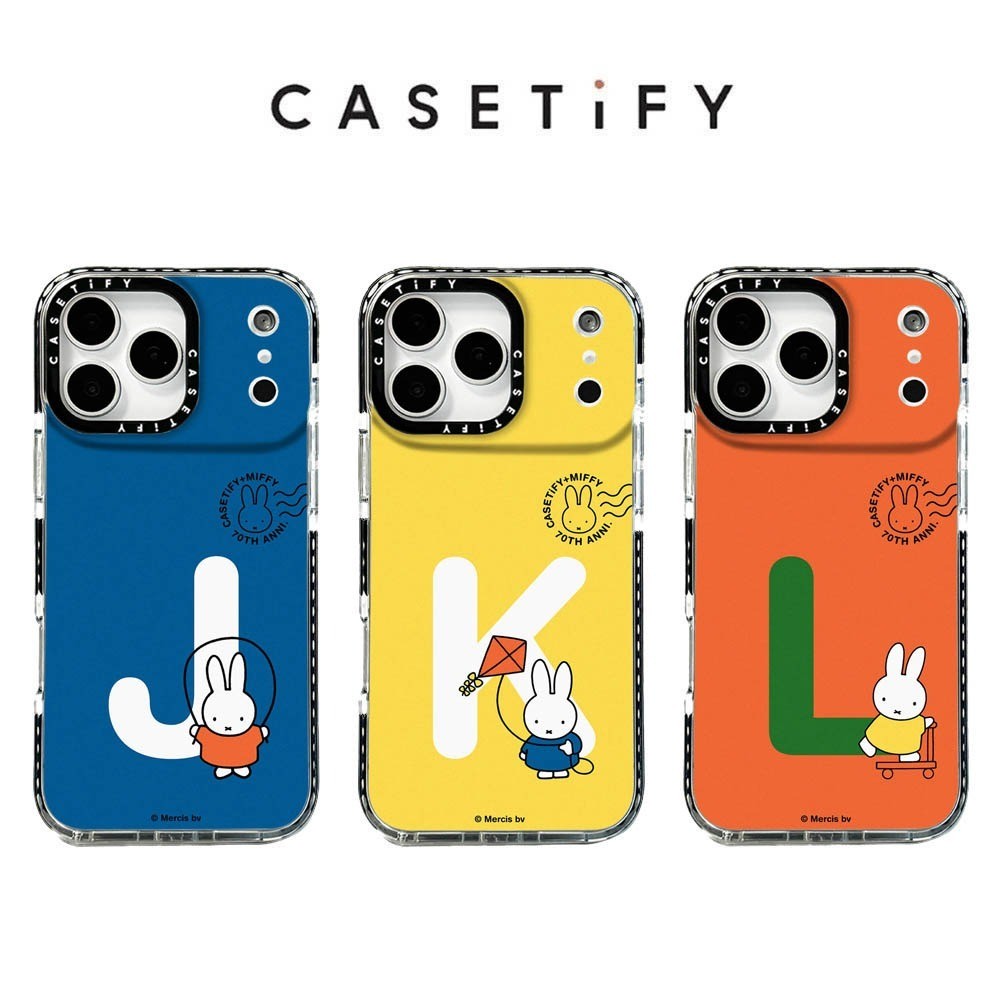 ตัวอักษรกระต่าย JKL เคสโทรศัพท์สําหรับ IPhone 17 Pro Max 17Air 16 15 14 13 12 11 กันกระแทกป้องกันปลอก
