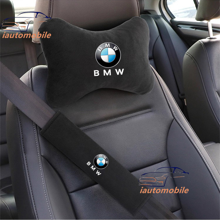 สําหรับ BMW รถ Suede Headrest คอป้องกัน Headrest Lumbar Cushion หมอน F30 F20 F10 E34 E46 E60 E90 E36