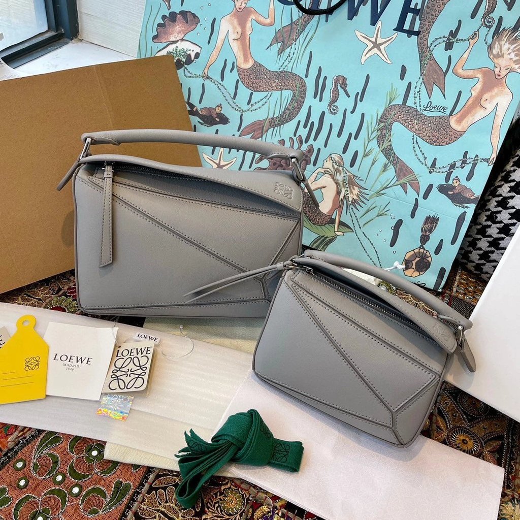 Loewe New Style puzzle Geometric Stitching Bag Shoulder Messenger Bag Female Bag