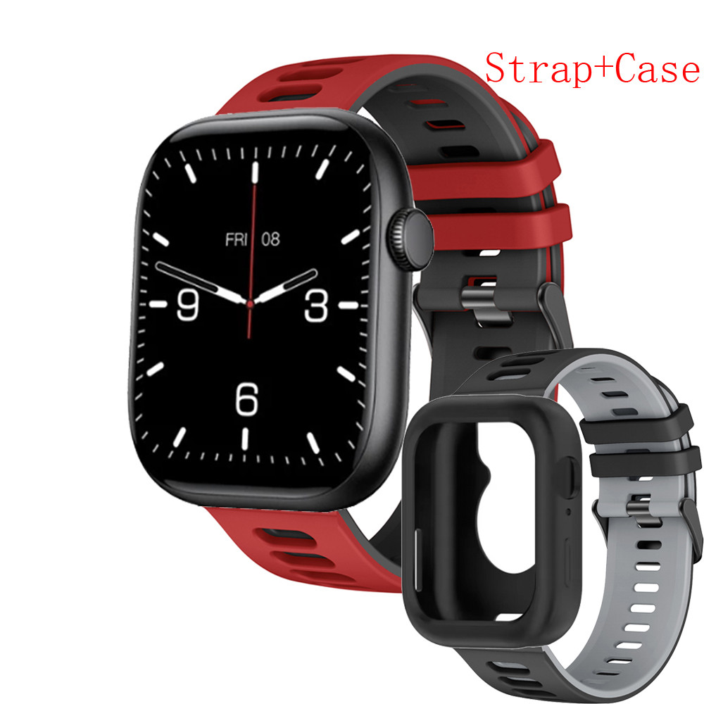 สาย เคส Huafit S10 สมาร์ทนาฬิกาฝาครอบหน้าจอเปลือกป้องกัน Accessorie สําหรับ Huafit S10 สายรัดสายรัดข้อมือซิลิโคน