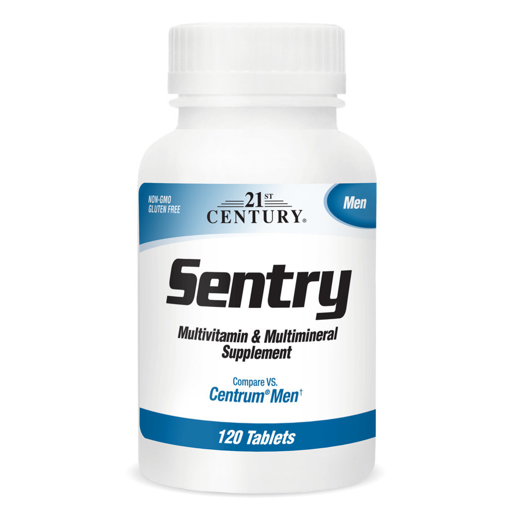 21st Century Sentry Men Multivitamin & Multimineral (120Tablets) วิตามินและแร่ธาตุรวม ผู้ชาย